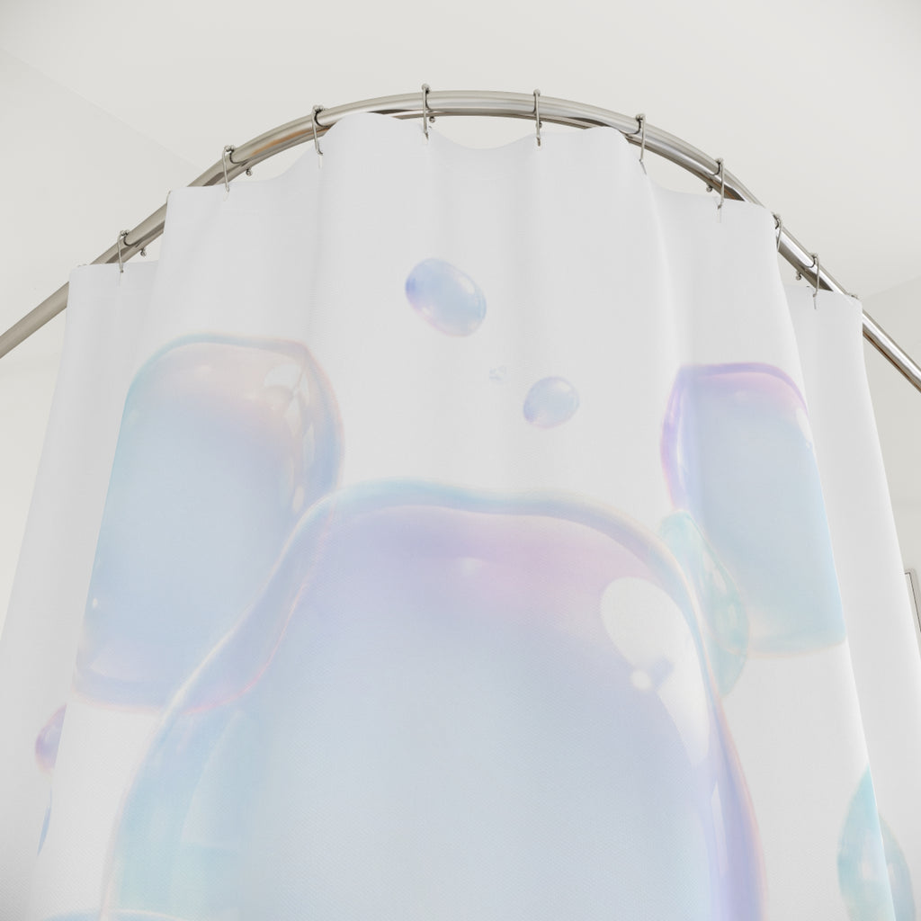 Iridescent Bubble Shower Curtain