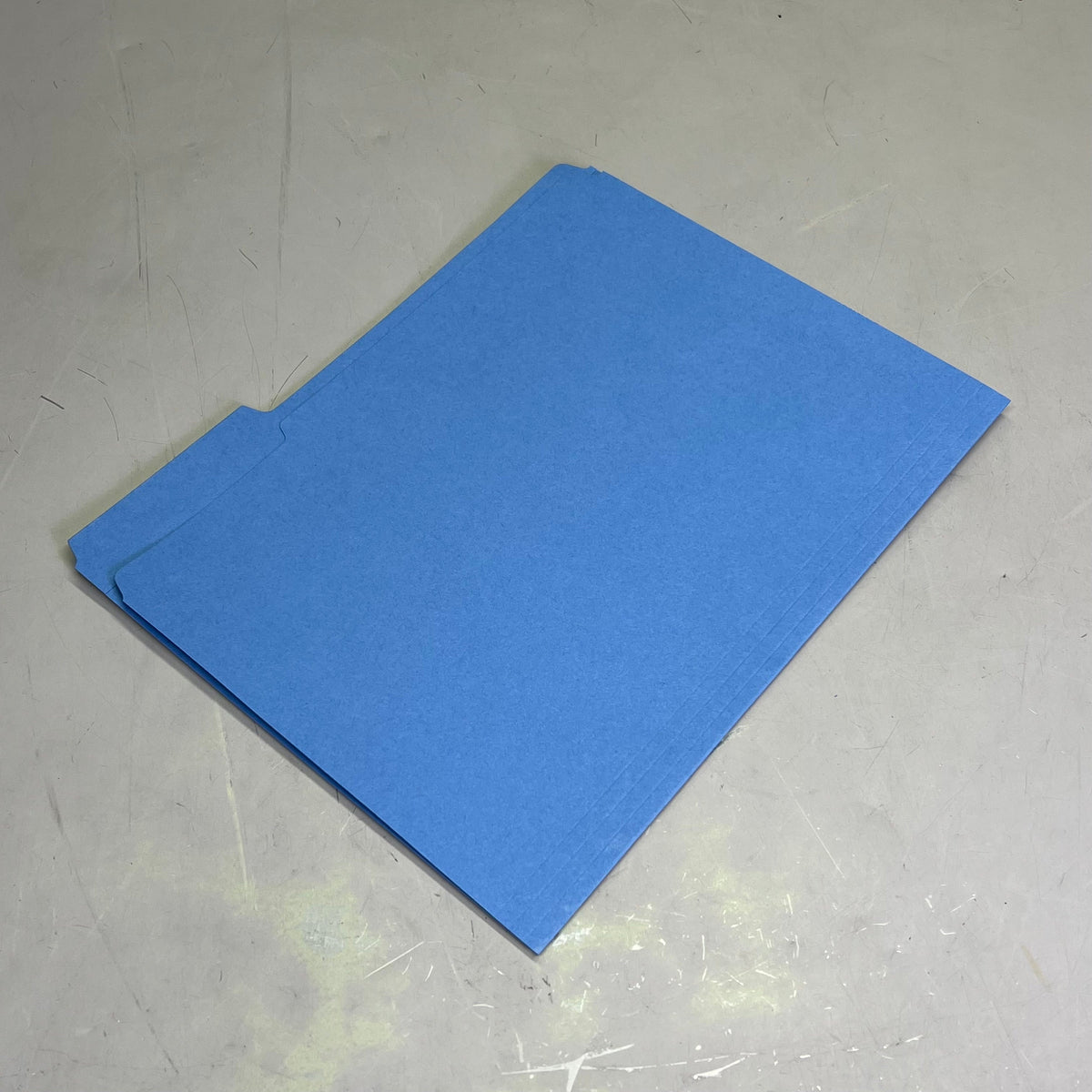 SMEAD (100 PACK) Color File Folders W/ Reinforcement Tabs 1/3 Cut Blue 12034